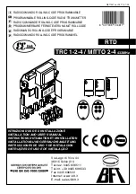 Preview for 1 page of BFT CLONIX RTD Installation And User Manual