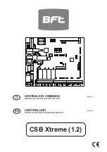 BFT CSB Xtreme (1.2) Installation And Operation Manual preview