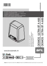 Предварительный просмотр 1 страницы BFT deimos ultra bt a 400 User Manual And Installation Manual