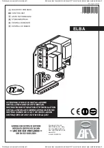 BFT ELBA Installation And User Manual предпросмотр