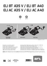 Preview for 1 page of BFT ELI AC A35 V Installation And User Manual