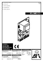 Preview for 1 page of BFT ELMEC1 Instructions