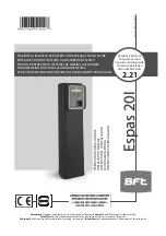 BFT Espas 20I Installation Manual preview