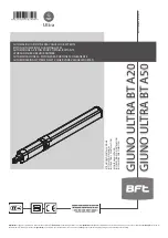 BFT GIUNO ULTRA BT A Series Installation Manual preview