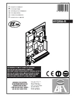 BFT HYDRA-R Installation And User Manual предпросмотр