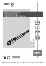 BFT KUSTOS BT A25 Installation Manual preview