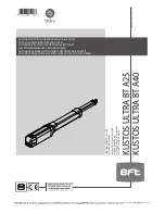 Preview for 1 page of BFT KUSTOS ULTRA BT A25 Installation Manual