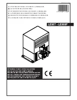 BFT LEM7 Installation And User Manual preview