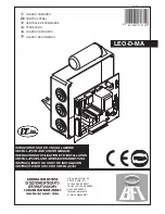 BFT LEO-D-MA Installation And User Manual preview