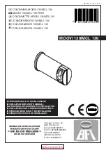 BFT MOOVI 130 Installation And User Manual preview