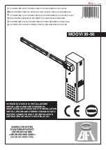 Preview for 1 page of BFT MOOVI 30 Installation And User Manual