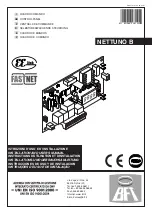 BFT NETTUNO B Installation And User Manual preview