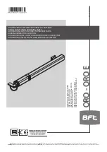 BFT ORO Installation Manual preview