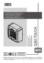 BFT Q.BO Touch Installation Manual preview