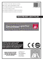 BFT SECURBASE LIGHT PLUS Installation And User Manual preview