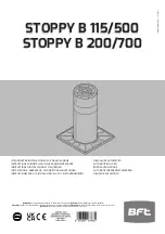 Preview for 1 page of BFT STOPPY B 115/500 Instructions For Installation, Use And Maintenance Manual