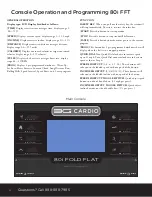 Preview for 18 page of BG CARDIO 80i Fold Flat Owner'S Manual