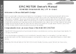 Preview for 3 page of BGD EPIC MOTOR L Owner'S Manual