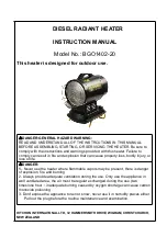 BGE BGO1402-20 Instruction Manual предпросмотр