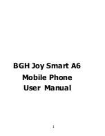 BGH Joy Smart A6 User Manual предпросмотр