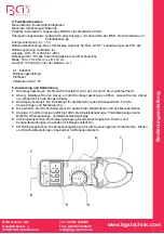 Предварительный просмотр 3 страницы BGS technic 2200 Instruction Manual