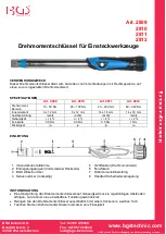 Preview for 1 page of BGS technic 2809 Manual