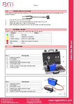 Preview for 23 page of BGS technic 3390 Instructions For Use And Maintenance Manual