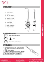 Preview for 9 page of BGS technic 3401 Instruction Manual