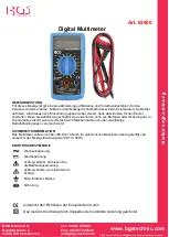 Предварительный просмотр 1 страницы BGS technic 63400 Instruction Manual