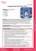 BGS technic 8231 Instruction Manual preview