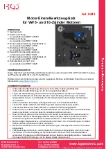 Preview for 1 page of BGS technic 8443 Quick Start Manual