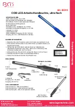 Preview for 1 page of BGS technic 85319 Instruction Manual