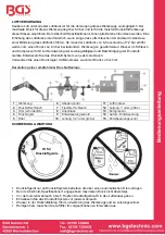 Preview for 2 page of BGS technic 8852 Instruction Manual