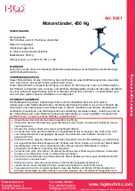 Preview for 1 page of BGS technic 9231 Assembly Instructions Manual