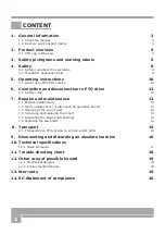 Preview for 2 page of BGU WK 700 Z CLASSIC User Manual