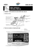 Preview for 7 page of BH FITNESS BH SHIATSU Ultimate Deluxe M-700 Instructions For Assembly And Use