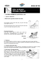 Preview for 14 page of BH FITNESS BH SHIATSU Ultimate Deluxe M-700 Instructions For Assembly And Use