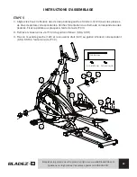 Предварительный просмотр 43 страницы BH FITNESS BLADEZ 200E Owner'S Manual