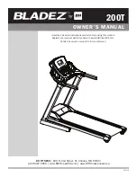 BH FITNESS BLADEZ 200T Owner'S Manual preview