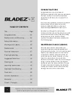 Preview for 2 page of BH FITNESS BLADEZ 200T Owner'S Manual