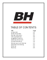 Preview for 2 page of BH FITNESS CS6i Owner'S Manual