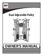 BH FITNESS Dual Adjustable Pulley Owner'S Manual предпросмотр