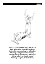 Предварительный просмотр 1 страницы BH FITNESS G2334 Instructions For Assembly And Use