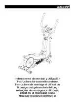 BH FITNESS G2334RF Instructions For Assembly And Use preview