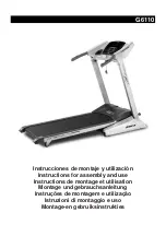 Preview for 1 page of BH FITNESS G6110 Instructions For Assembly And Use