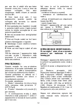 Preview for 52 page of BH FITNESS G6110 Instructions For Assembly And Use