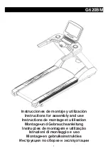 BH FITNESS G620BM Instructions For Assembly And Use preview