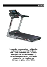 Preview for 1 page of BH FITNESS G6473 Instructions For Assembly And Use