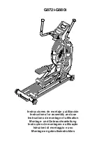 BH FITNESS G8 i Series Instructions For Assembly And Use preview