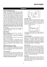 Preview for 9 page of BH FITNESS G8 i Series Instructions For Assembly And Use